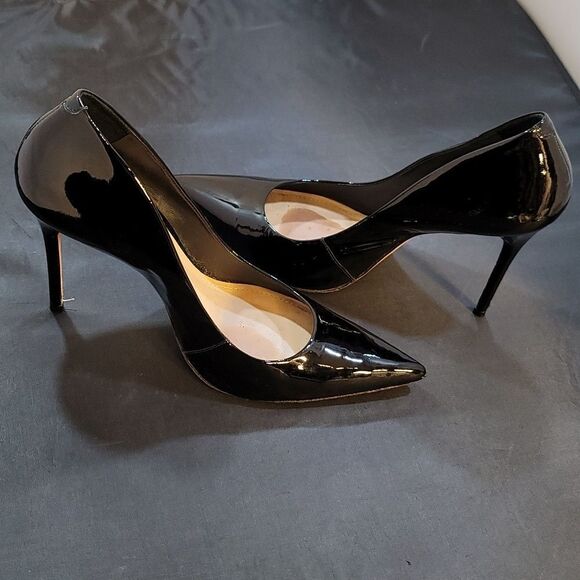 SCHUTZ LOU POINTED TOE LEATHER WOMEN"S HIGH HEEL STILETTOS PUMP - Picture 7 of 13